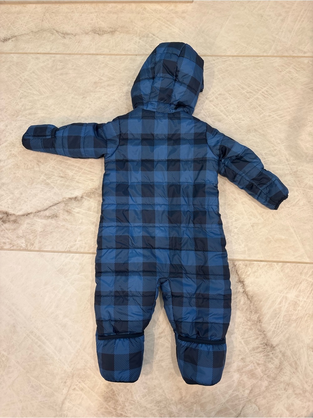 Eddie Bauer Blue Plaid Snowsuit - Picture 5 of 8